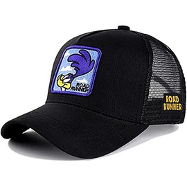 TCB Creations Roadrunner Cartoon Character Black Baseball Adjustable Snapback Cap/Hat