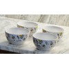 Royal Norfolk Cutlery Ceramic Bee Pattern Breakfast Bowls 6 In