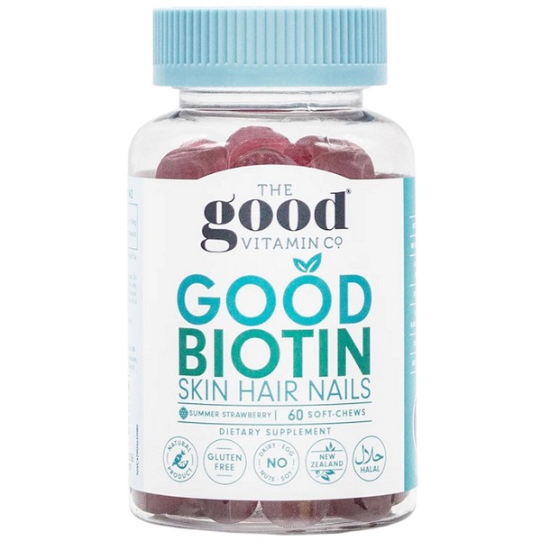 The Good Vitamin CO Good Biotin Skin Hair Nails Soft Chews 60 - Summer Strawberry