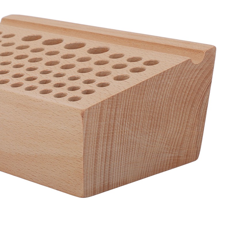 Leather Craft Tool Holder 76 Holes Durable Beech Diverse Sizes