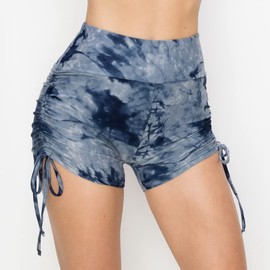 ALWAYS Pantalones cortos de yoga acanalados para mujer – Pantalones cortos de punto acanalado de cintura alta premium suave, Shtu128 / 1911na, M