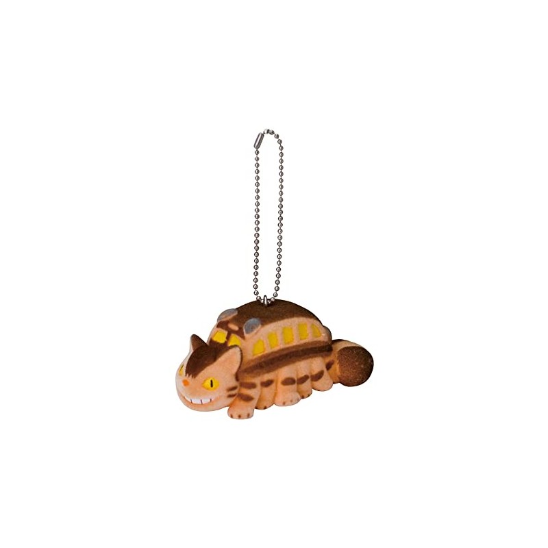 Sekiguchi Studio Ghibli My Neighbor Totoro Flocking Keychain Cat Bus