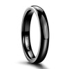 TIGRADE Black Titanium Ring 2mm 4mm 6mm 8mm Dome High