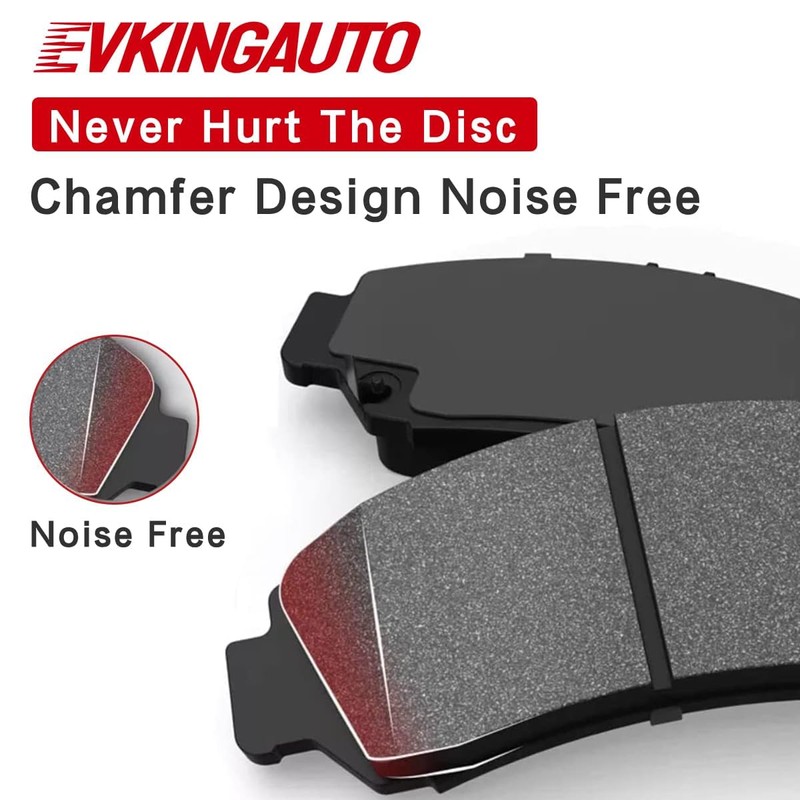 evkingauto D1878 D2185 8pcs Front Rear Ceramic Brake Pads Sets