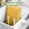Ewaiira Stainless Steel Sink Caddy, Sponge Holder for Kitchen Sink