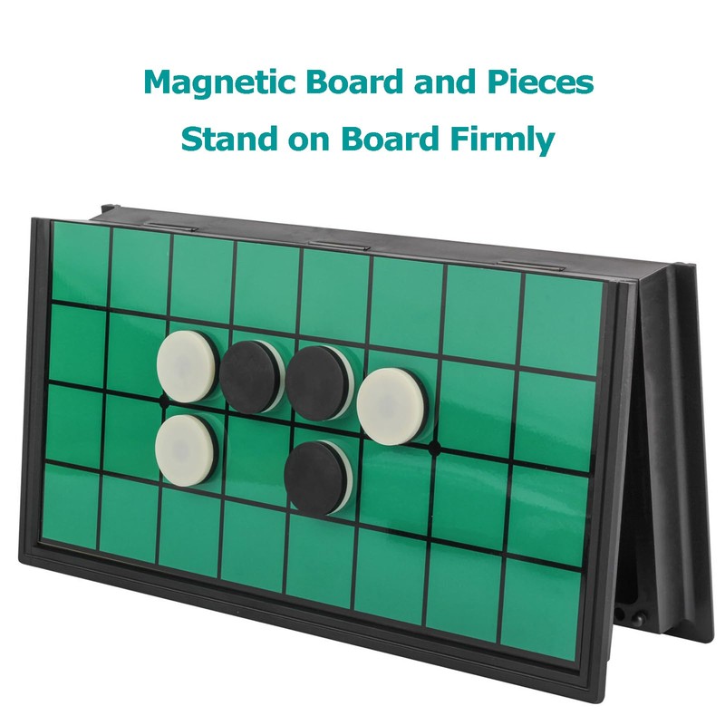 Reversi Game - Vikutu 9.7" Travel Board Game Portable -