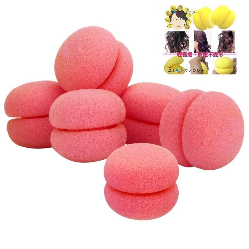 F Fityle Sponge Curler, Hair Roller, Curly Curler, Tool Bangs,