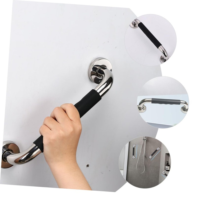 GLEAVI 2pcs Grab Bar Non- Shower Handle for Bathroom Safety