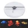 3D Hologram Fan, Desktop Hologram Advertising Display Fan with Transparent