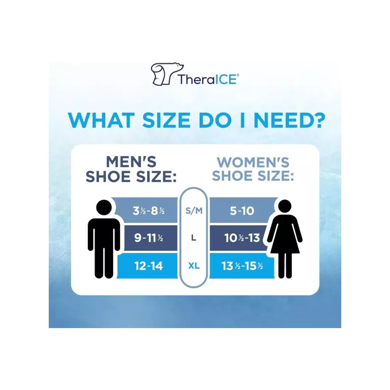 TheraICE 부종 및 발목용 스팩 랩 (남녀 공용) 냉찜질 지지