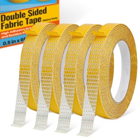 Cinta de tela de doble cara resistente para dobladillo, vestido de moda, paño, cortinas, alta adherencia pero extraíble y última intervensión de residuos, no necesita coser ni planchado, multiusos