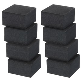 PATIKIL EVA Anti-Vibration Pads, 8 Pcs Shock Absorbing Washer Pads 2" x 2" x 1.2" for HVAC, Air Conditioner, Air Compressor, Condenser, Dryer, Black