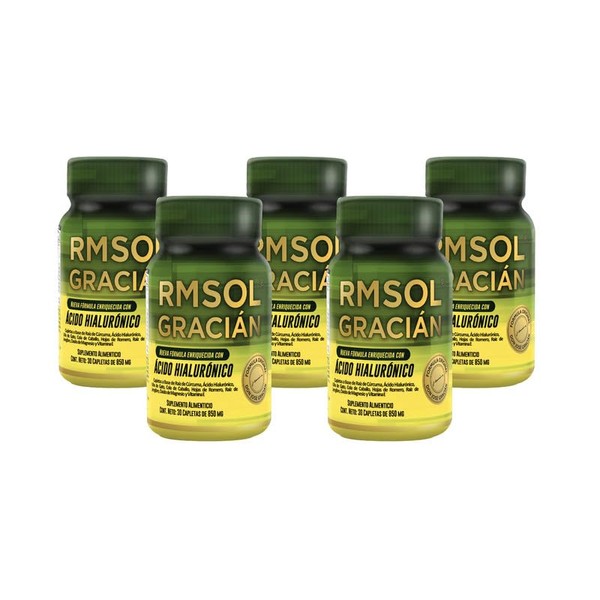 RMSOL 30 Tabletas De 850 Mg (Pack de 5 pzs) Acido hialuronico