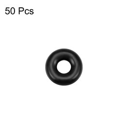 sourcing map Nitrile Rubber O-Rings 4.5mm OD 1.5mm ID 1.5mm Width, Metric Nitrile Rubber Sealing Gasket for Automotive Machine Plumbing, Pack of 50
