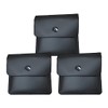 3 Pocket Ashtrays, Fireproof PVC, Ashtray for Travel, Odourless, Portable