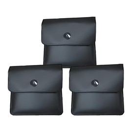 3 Pocket Ashtrays, Fireproof PVC, Ashtray for Travel, Odourless, Portable Compact Travel Ashtray to Go