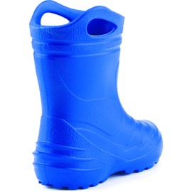 Ladeheid kids lightweight EVA (ethylene vinyl acetate) thermal wellies lined KL051 - Blue - 30 EU