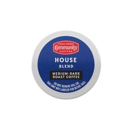 Community Coffee House Blend 72 Count Coffee Pods, Medium-Dark Roast, Compatible with Keurig 2.0 K-Cup Brewers (12 Count, Pack of 6)
