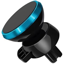 URUCHI Araç Telefon Tutacağı Güçlü Mıknatıs / 360° Dönme/Metal Gövde, Manyetik Cep Telefonu Tutacağı, Tüm Telefonlar için Gösterge Panelinde Yapıştırma, 6 Mıknatıslı Son Teknoloji, Mavi