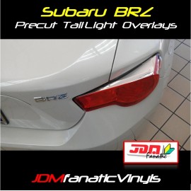 JDMFV 13-16 Scion FRS GT86 REDOUT Tail light Overlays Tint JDM Precut BRZ Wrap RED