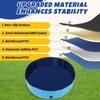 DASBET Foldable Dog Pool Dog Paddling Pool PVC Collapsible Dog