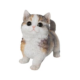 Uvia Munchkin Brown & White 16 x 8.5 x 15 cm Doll Figurine Figurine Animal Garden Decoration Cat H24086-1