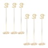6pcs Metal Wedding Table Numbers Rust Prevention Thickened Tall Table