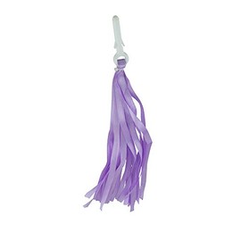 Fenix Cloth Streamers Pair Bicycle Grips Tassel, (Purple)