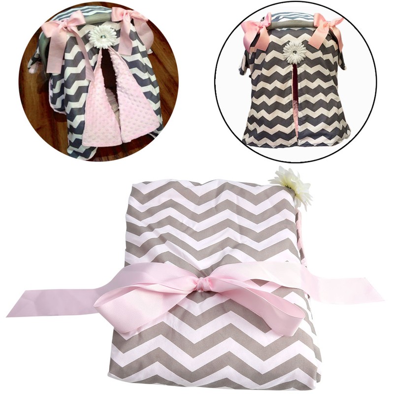 Fashionable Newborn Baby Girls Boys Soft Safety Car Seat Canopy