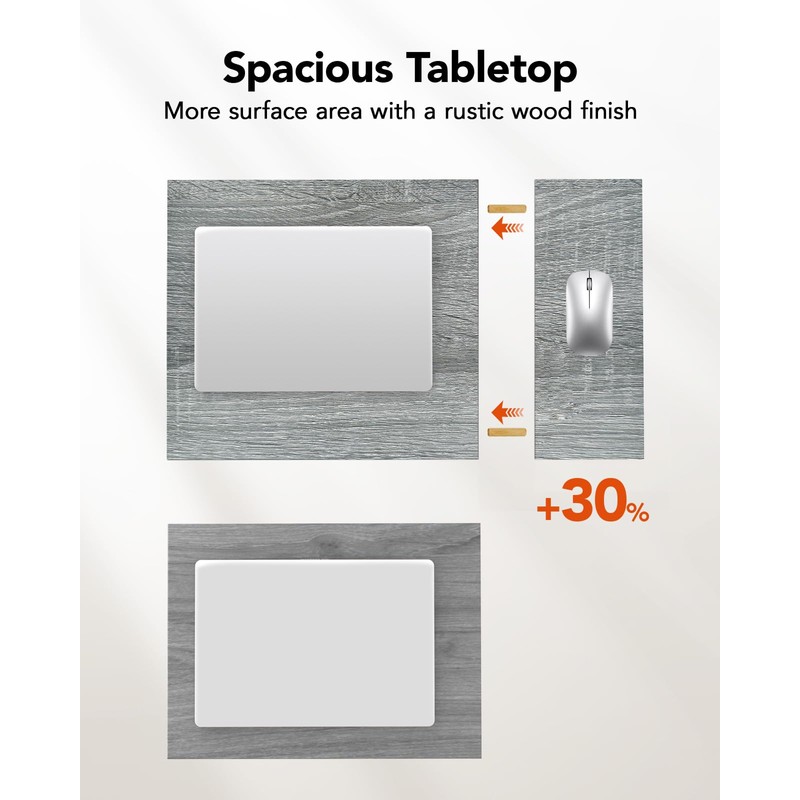 Pipishell C-Shaped Side Table, C-Table for Sofa, End Table with