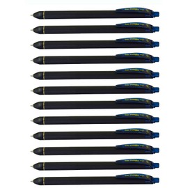 Pentel EnerGel Kuro Liquid Gel Pen, (0.7mm) Medium line, Navy Blue Ink, 12 Pack (BL437R1-CA)