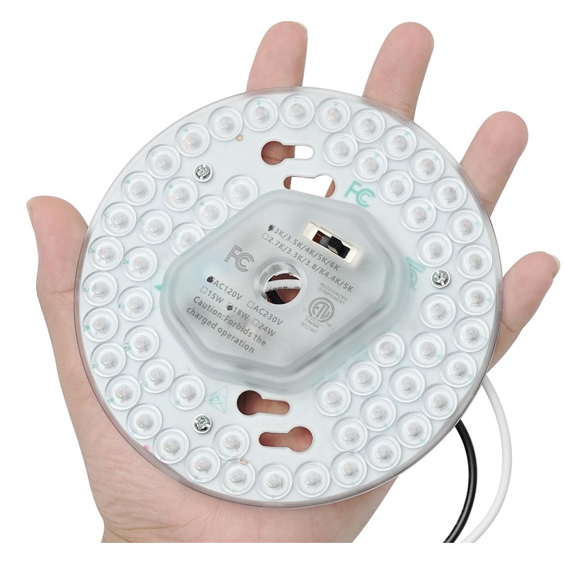 HAOLEDI 5.12'' LED Ceiling Fan Light Retrofit Kit 18W 2100LM