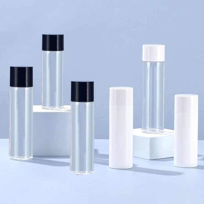 10 PCS 50ml/100ml/150ml Flat Shoulder Plastic Bottles for Toner and