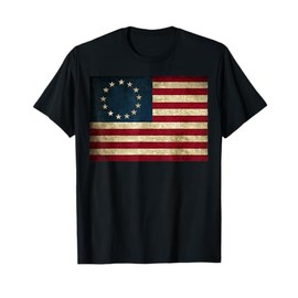 Betsy Ross flag Shirt 4th of July American Flag 1776 Vintage T-Shirt