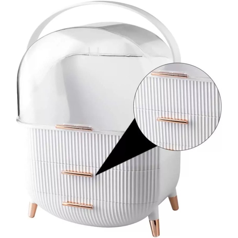 Beaupretty Caja Organizadora De Maquillaje A Prueba De Polvo