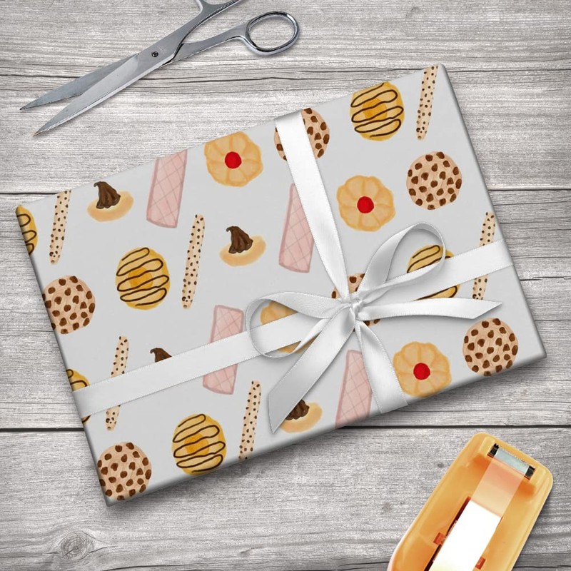 GRAPHICS & MORE Delicious Cookies Desserts Pattern Gift Wrap Wrapping
