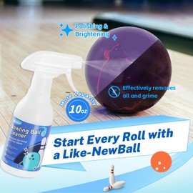 Adhafera Bowling Ball Cleaner, 10oz Bowling Ball Cleaner Kit with 3 Spray Modes & Towel – Ideal Bowling Accessories Gift for Men and Women
