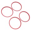 4pcs AC Vent Ring Outer Trim Aluminum Alloy Air Conditioning