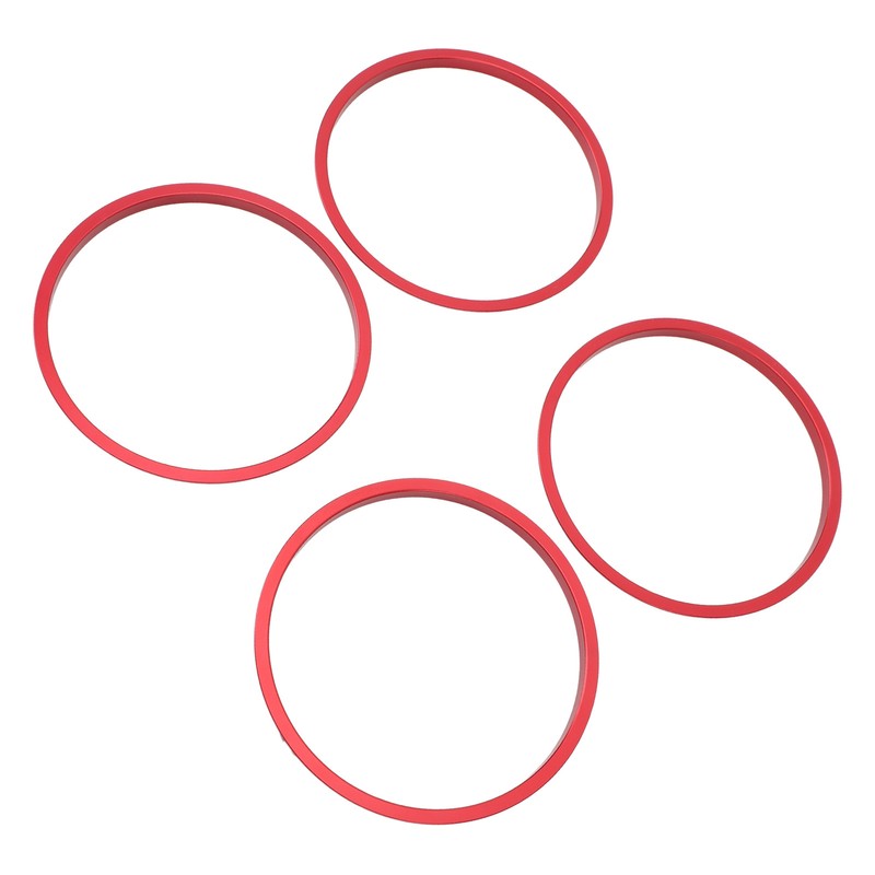 4pcs AC Vent Ring Outer Trim Aluminum Alloy Air Conditioning
