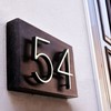 HASWARE Floating House Number Plate: 5" (12cm) Modern Door Sign