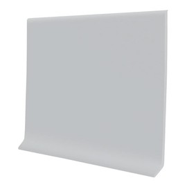 PRO FLEX Light Gray Vinyl Wall Base 4 inch X 40 ft - Wall Base Trim with Super Strong Peel and Stick Adhesive Back - Flexible Self Stick Vinyl Wall Base - Easy Install Vinyl Floor Base with Toe
