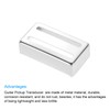 PATIKIL Guitar Pickup Cover 2 Slots Double Coil Brass Pickup