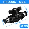 Nizirioo 8 mm Pneumatic Connector, Pack of 5 Pneumatic Valve