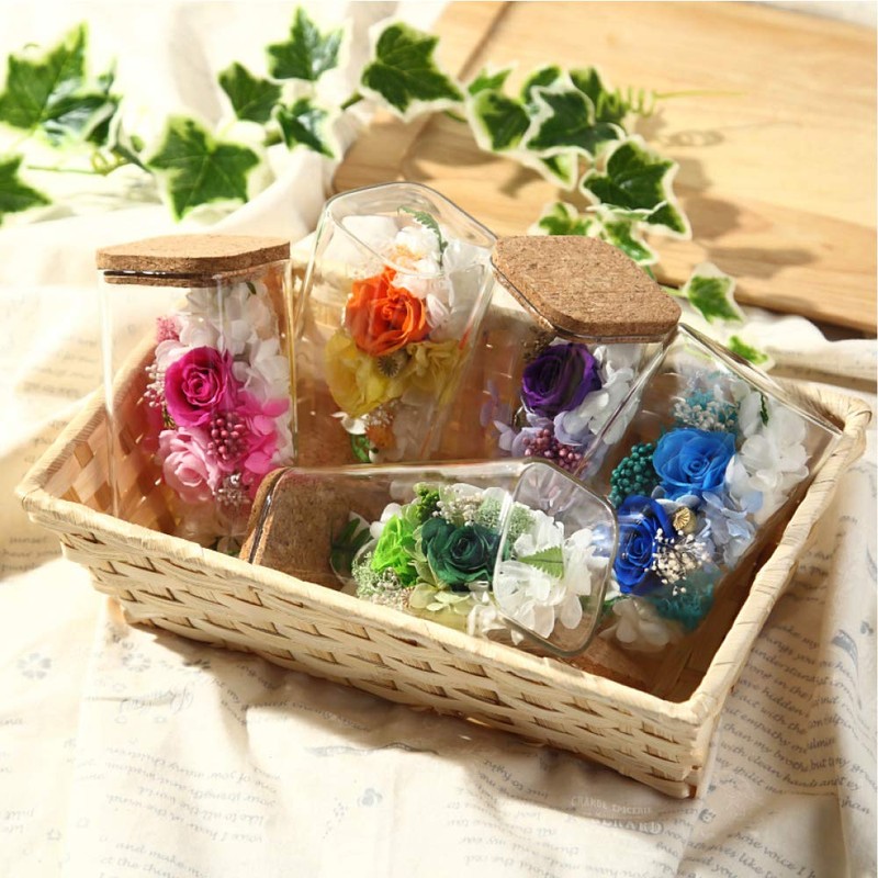 Teat Sight Preserved Flower Flower Bottle Gift Box 1 Set