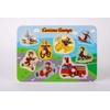 Curious George VG15 Wooden Matching Puzzle ~ George and Gluemono