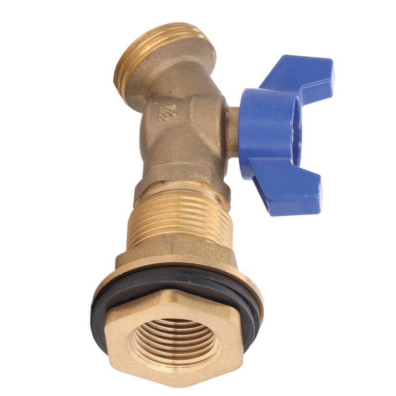 Brass Ball Valve Quarter Turn Water Tank Spigot Rain Barrel