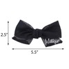 Soft Chiffon Hair Bow Clip Small-Black