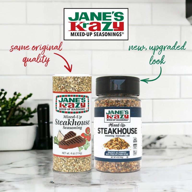 Jane's Krazy Seasonings Mixed-Up Steakhouse Seasoning, 4 Ounce