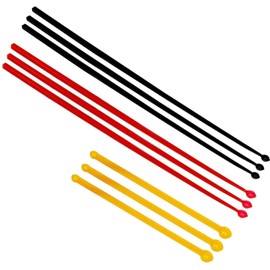 3er Set Mikro Dosierlöffel, mg Messlöffel, MICRO SCOOP (schwarz, rot, orange je 3 Messlöffel), antistatisch, BPA-frei - für das exakte Dosieren kleinster Mengen von Pulverprodukten