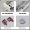 21" Drawer Slides Full Extension Soft Close, 85 lb Load
